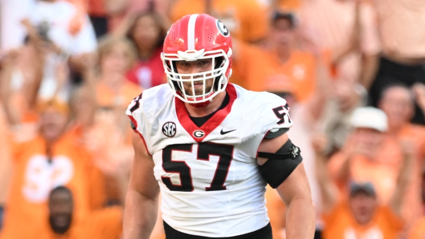 UGA Football OL Monroe Freeling Drafted No. 19 Overall by Panthers in the 2026 NFL Draft